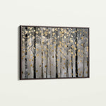 Floral 307 Canvas Art 18" x 24" / 45 x 60 cm / Black