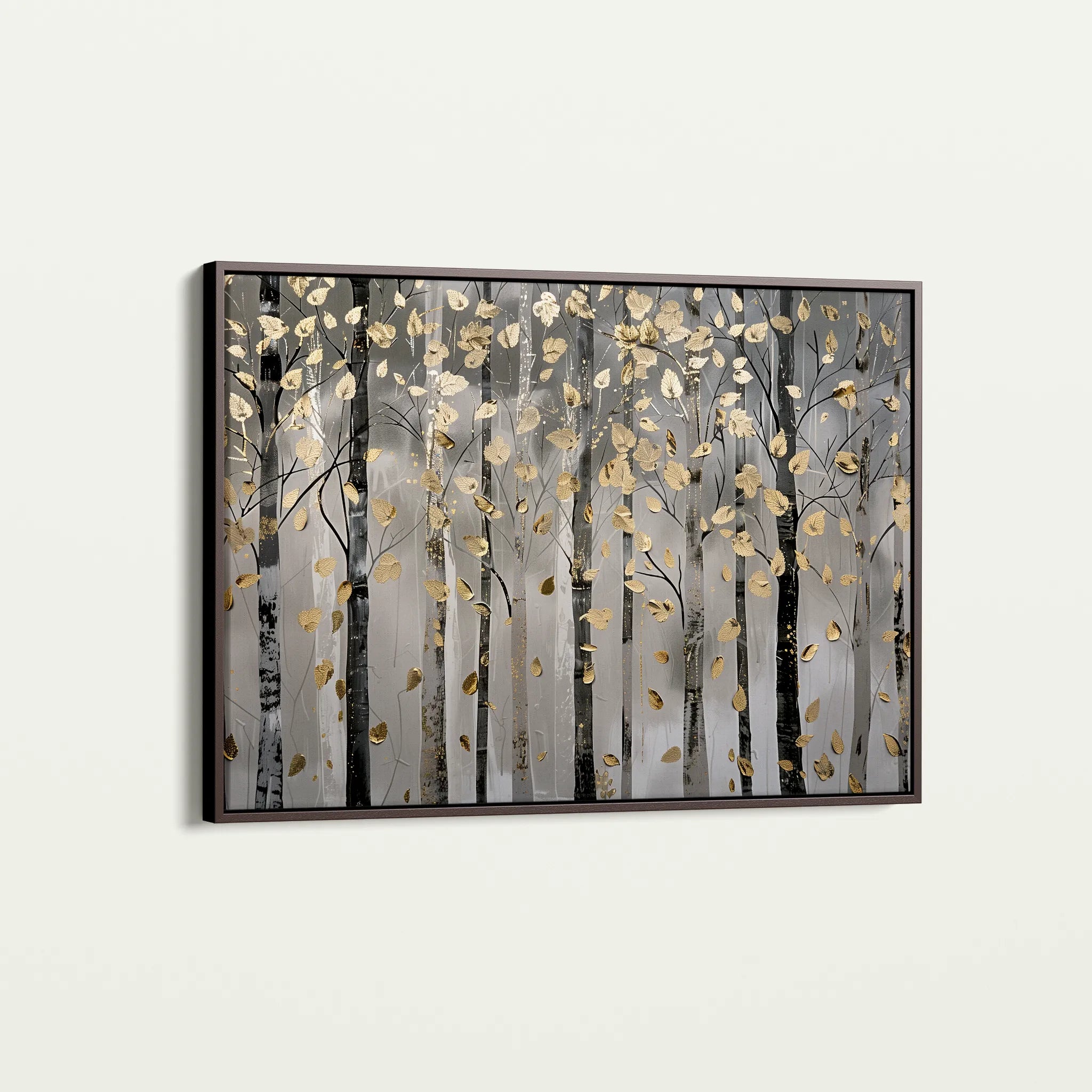 Floral 307 Canvas Art 18" x 24" / 45 x 60 cm / Black