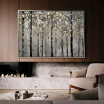 Floral 307 Canvas Art 60 x 40 cm / Black