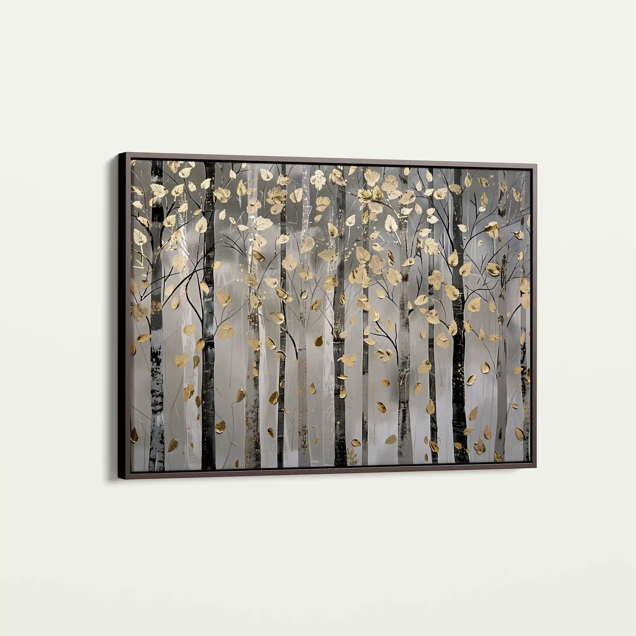 Floral 307 Canvas Art 60 x 40 cm / Black