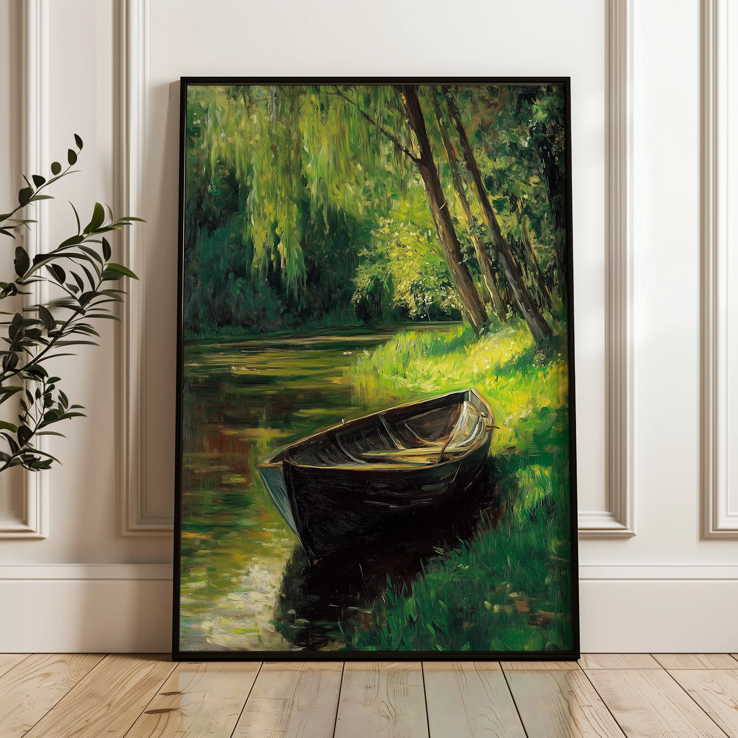 Landscape 307 Canvas Art 18" x 24" / 45 x 60 cm / Black