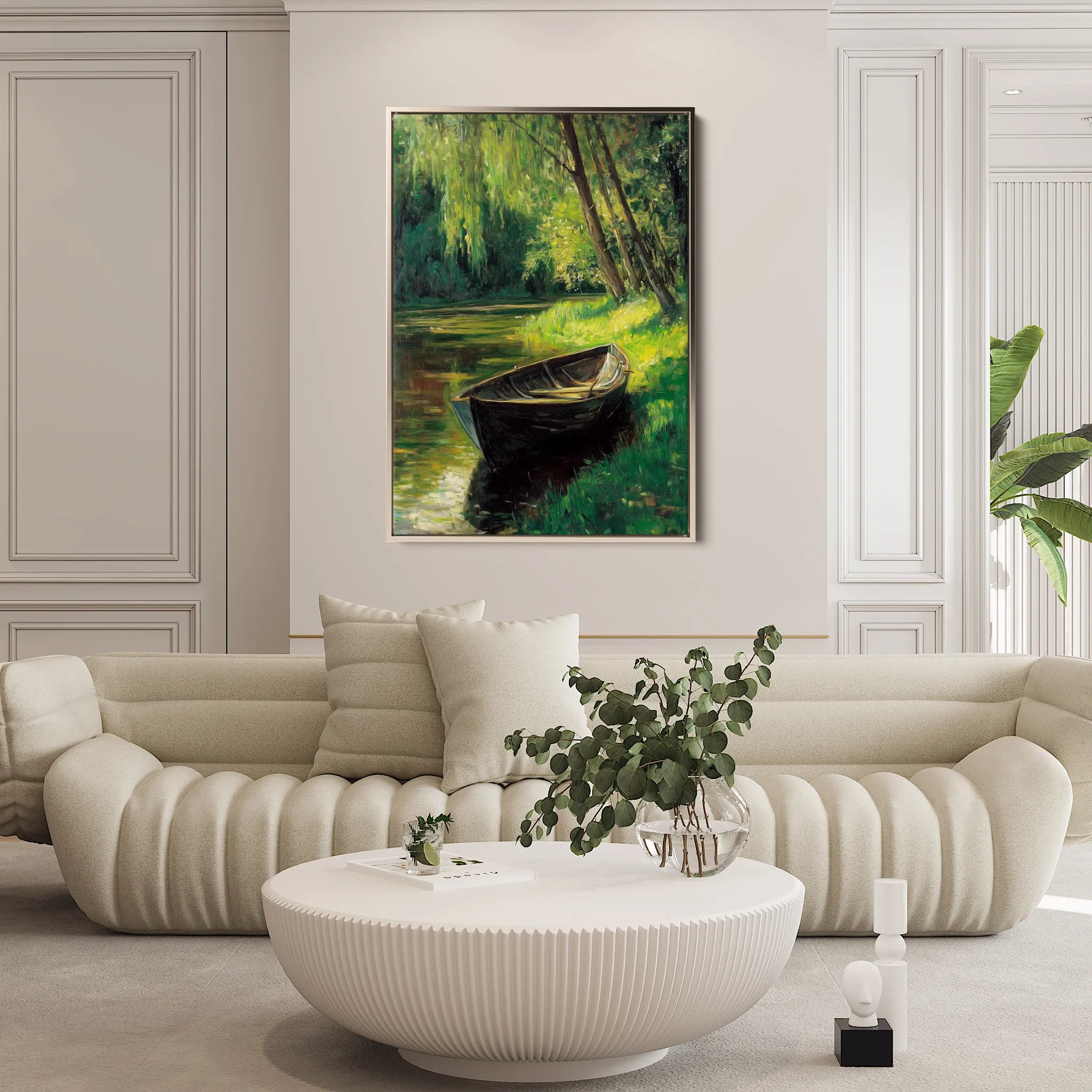 Landscape 307 Canvas Art 18" x 24" / 45 x 60 cm / Black