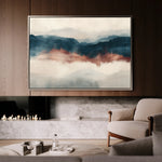Abstract 308 Canvas Art 18" x 24" / 45 x 60 cm / Black
