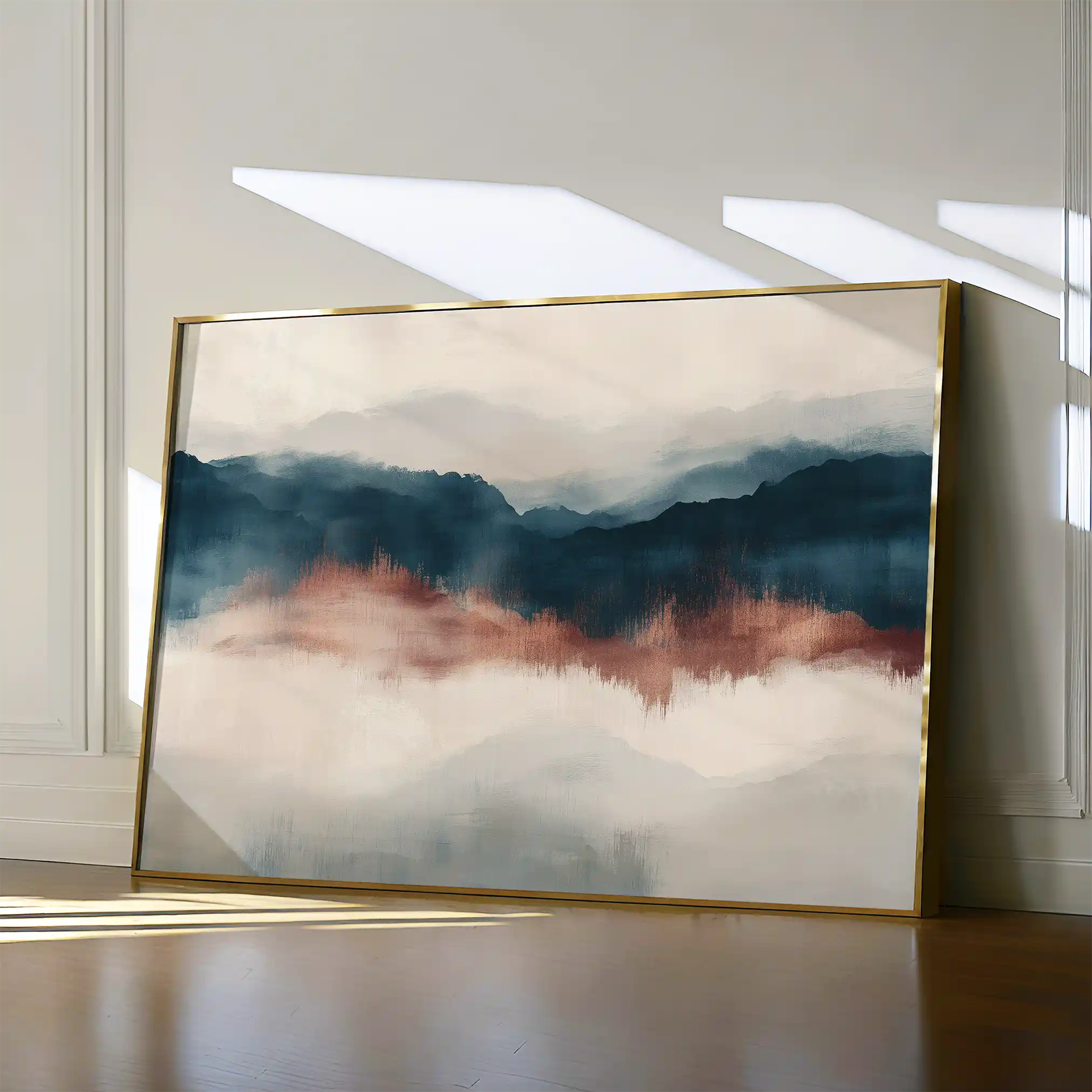 Abstract 308 Canvas Art 18" x 24" / 45 x 60 cm / Black