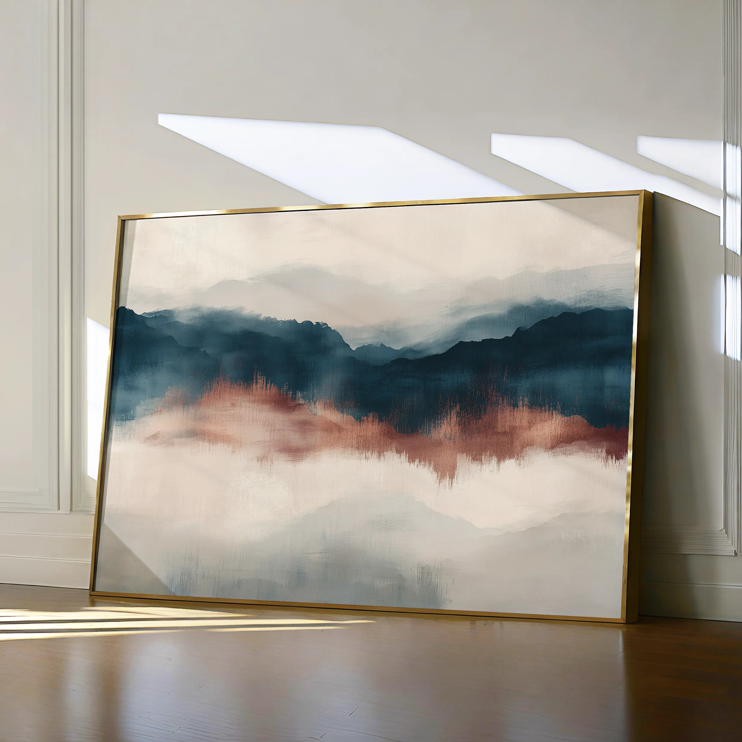 Abstract 308 Canvas Art 18" x 24" / 45 x 60 cm / Black