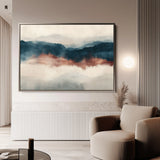 Abstract 308 Canvas Art 18" x 24" / 45 x 60 cm / Black