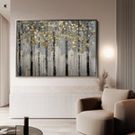 Floral 308 Canvas Art 18" x 24" / 45 x 60 cm / Black