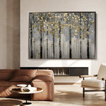 Floral 308 Canvas Art 18" x 24" / 45 x 60 cm / Black