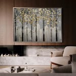 Floral 308 Canvas Art 18" x 24" / 45 x 60 cm / Black