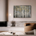Floral 308 Canvas Art 18" x 24" / 45 x 60 cm / Black