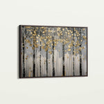 Floral 308 Canvas Art 18" x 24" / 45 x 60 cm / Black