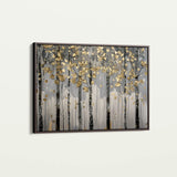 Floral 308 Canvas Art 18" x 24" / 45 x 60 cm / Black