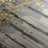 Floral 308 Canvas Art 18" x 24" / 45 x 60 cm / Black