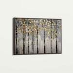 Floral 308 Canvas Art 60 x 40 cm / Black