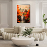 Landscape 308 Canvas Art 18" x 24" / 45 x 60 cm / Black