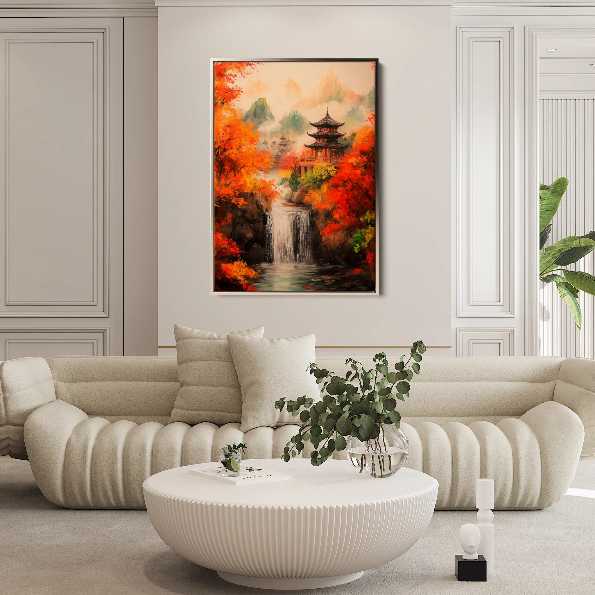 Landscape 308 Canvas Art 18" x 24" / 45 x 60 cm / Black