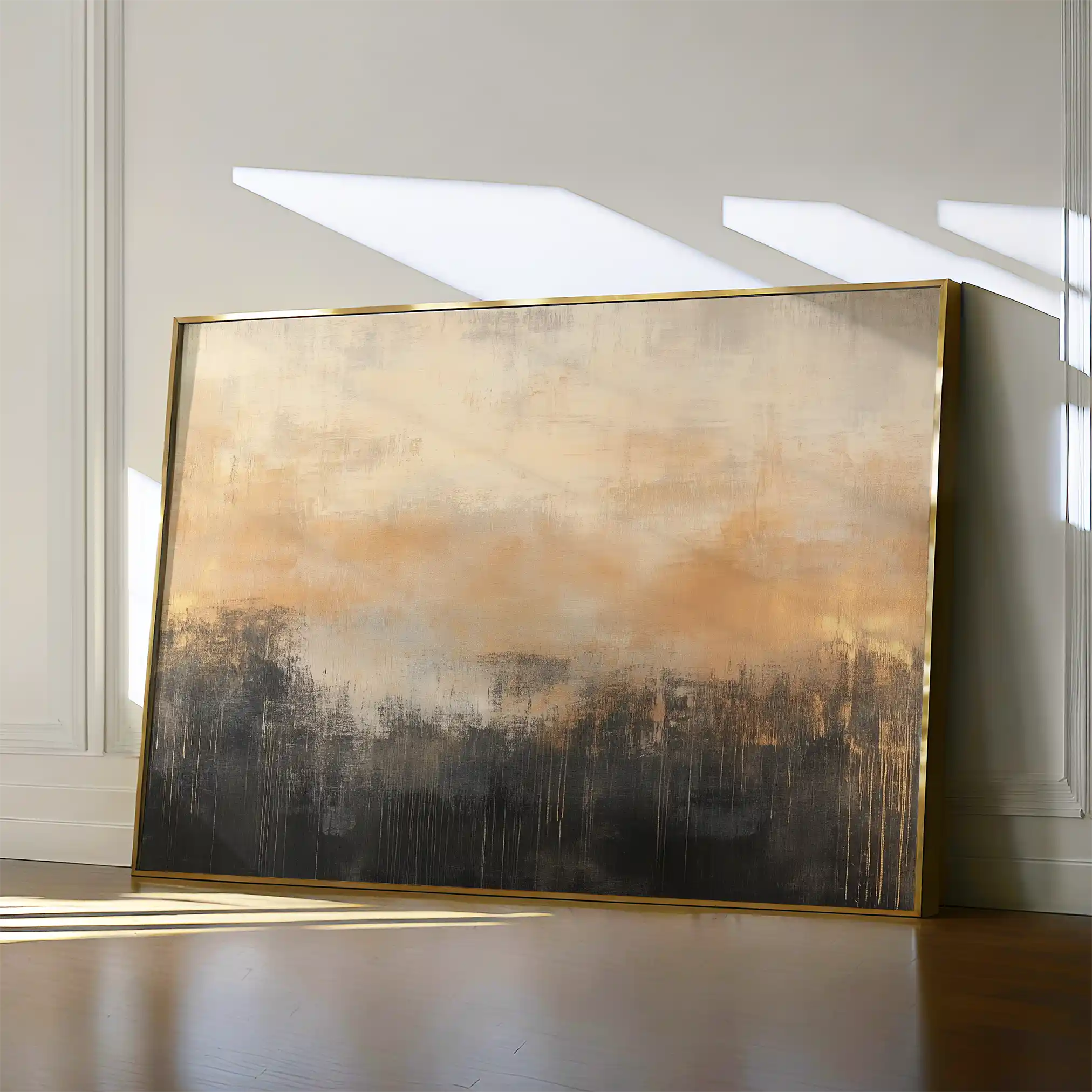 Abstract 309 Canvas Art 18" x 24" / 45 x 60 cm / Black