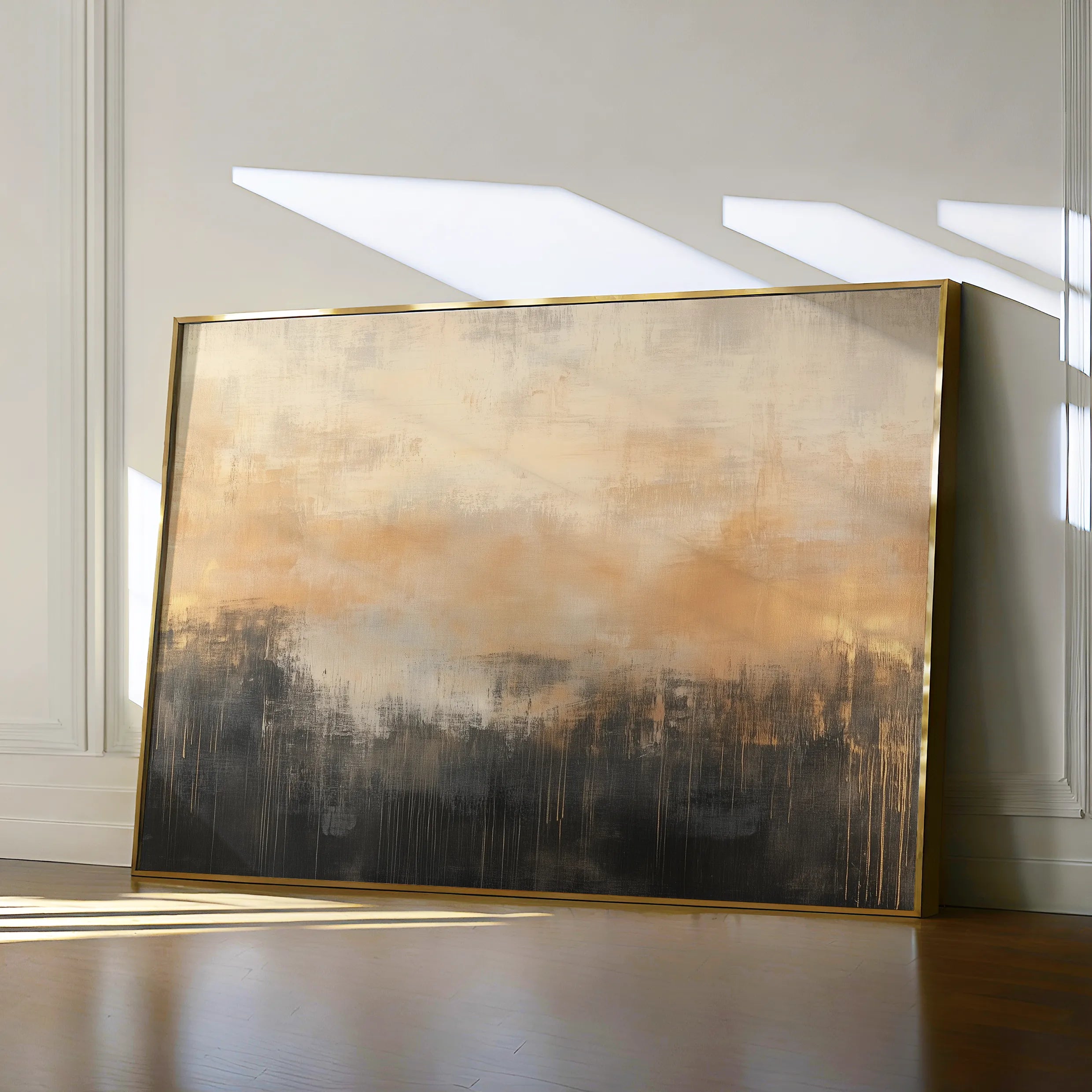 Abstract 309 Canvas Art 18" x 24" / 45 x 60 cm / Black