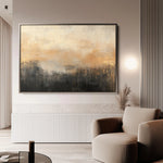 Abstract 309 Canvas Art 18" x 24" / 45 x 60 cm / Black