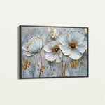 Floral 309 Canvas Art 60 x 40 cm / Black