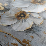 Floral 309 Canvas Art 60 x 40 cm / Black