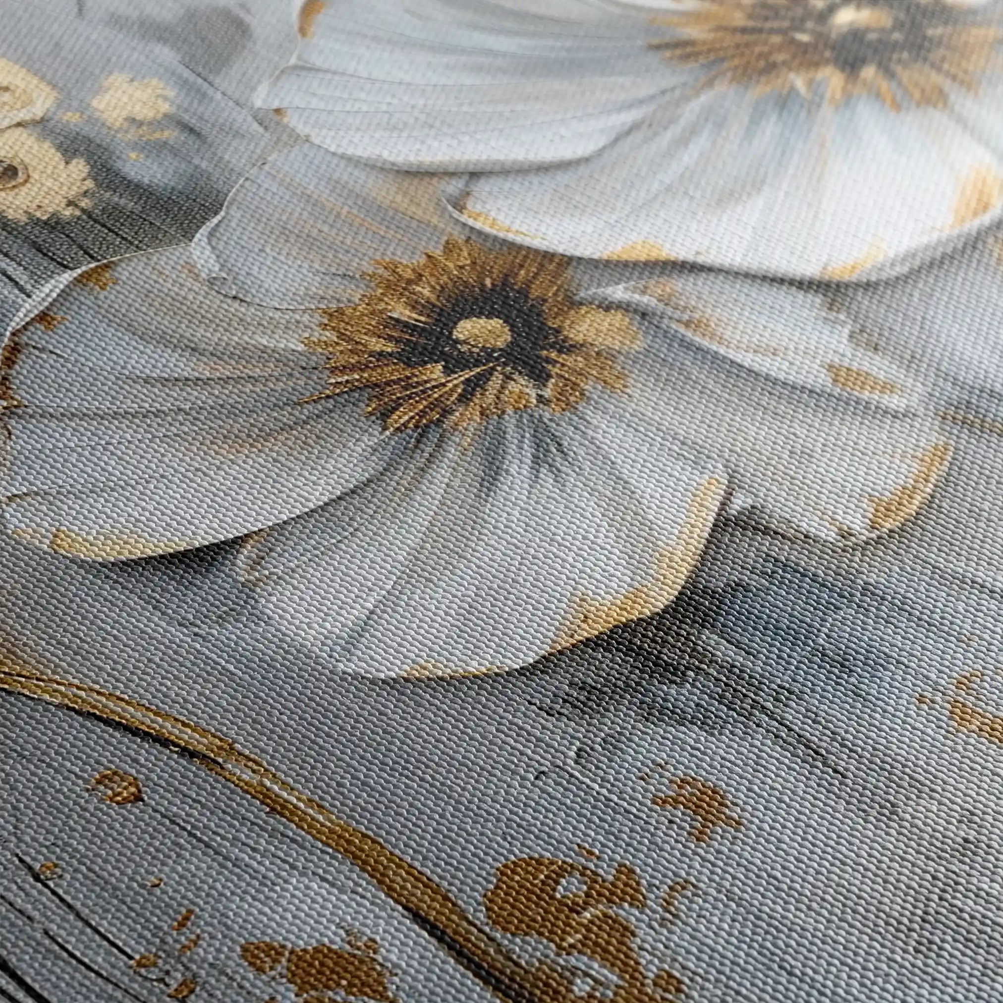 Floral 309 Canvas Art 60 x 40 cm / Black