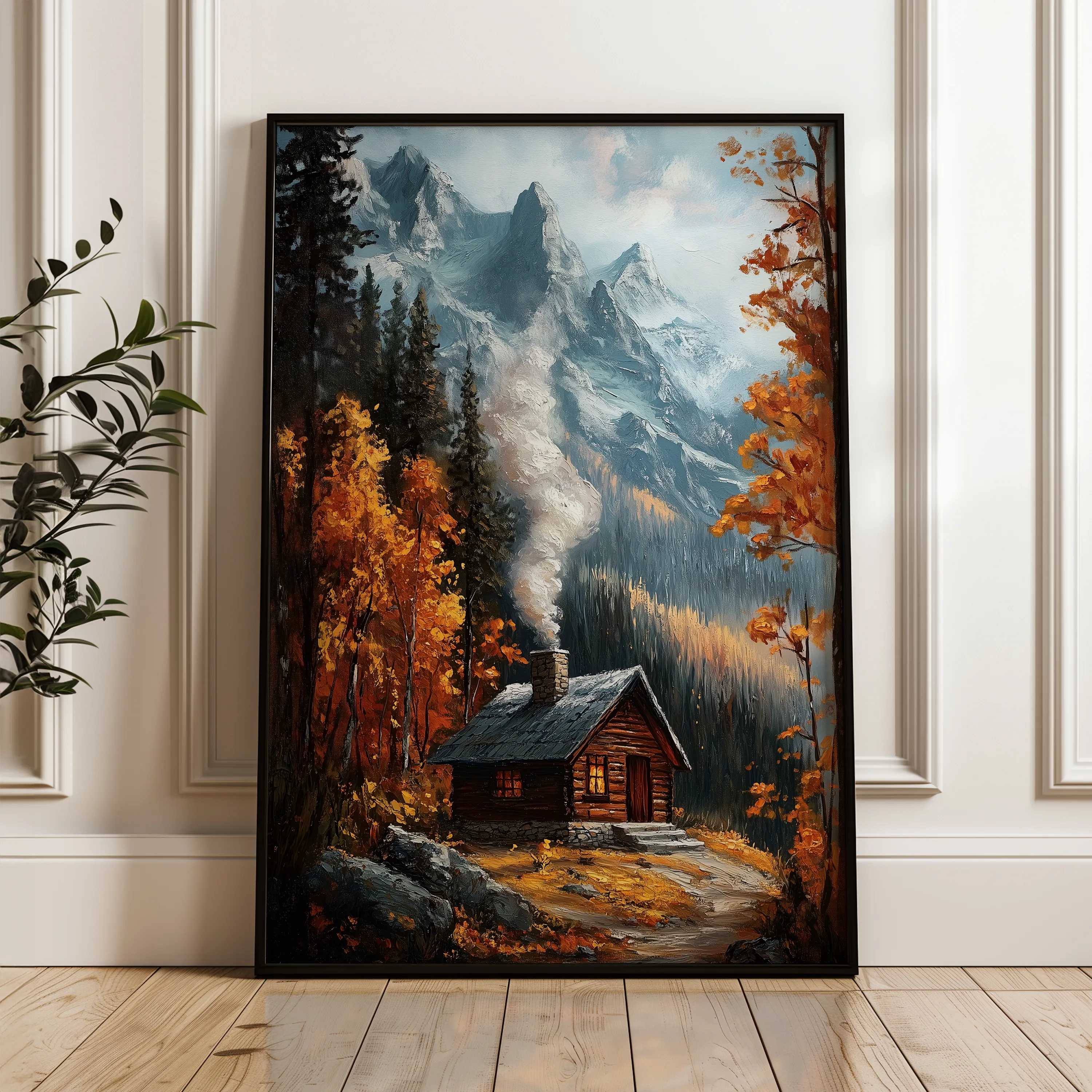 Landscape 309 Canvas Art 18" x 24" / 45 x 60 cm / Black