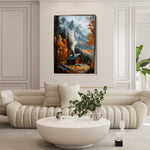 Landscape 309 Canvas Art 18" x 24" / 45 x 60 cm / Black