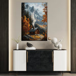 Landscape 309 Canvas Art 18" x 24" / 45 x 60 cm / Black