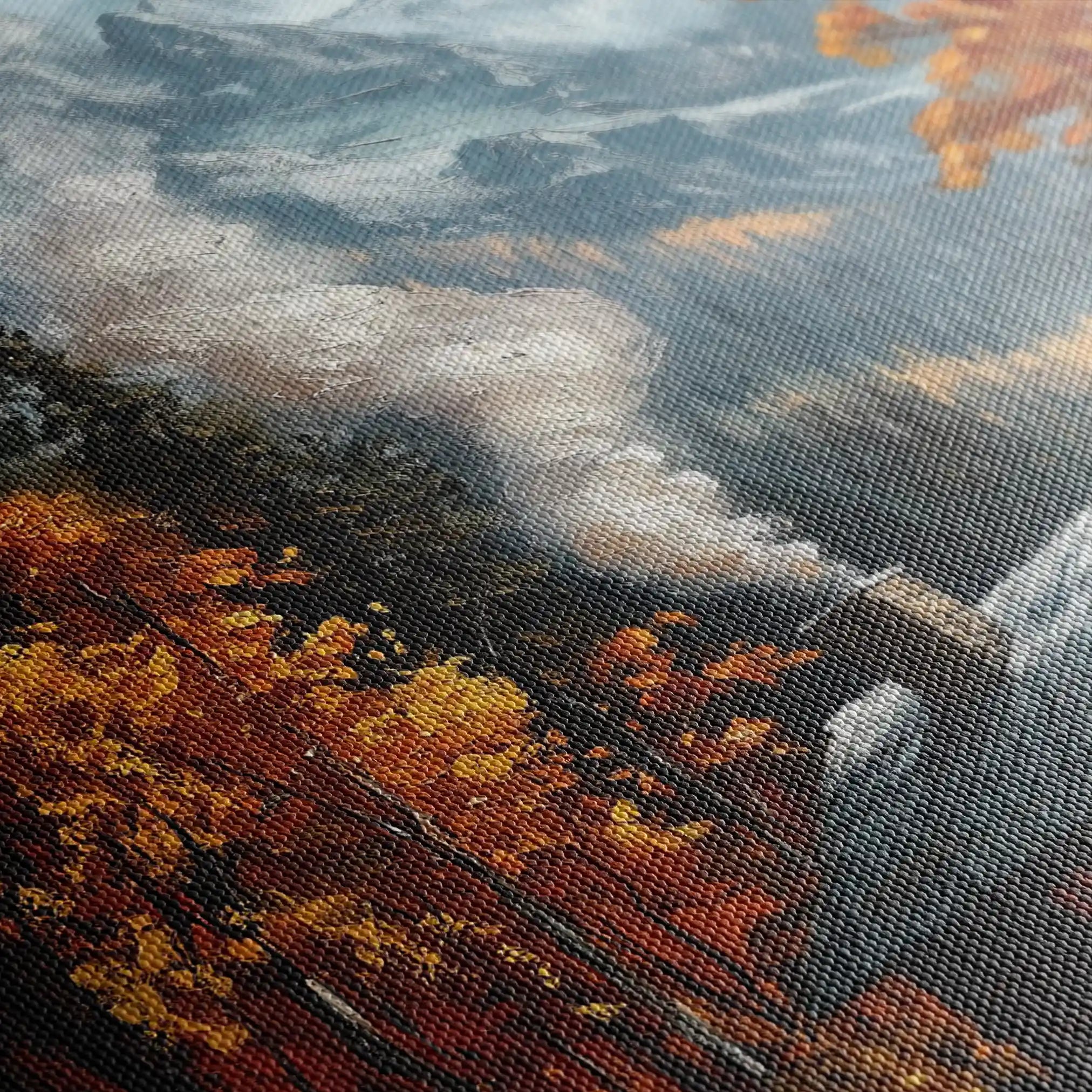 Landscape 309 Canvas Art 60 x 40 cm / Black