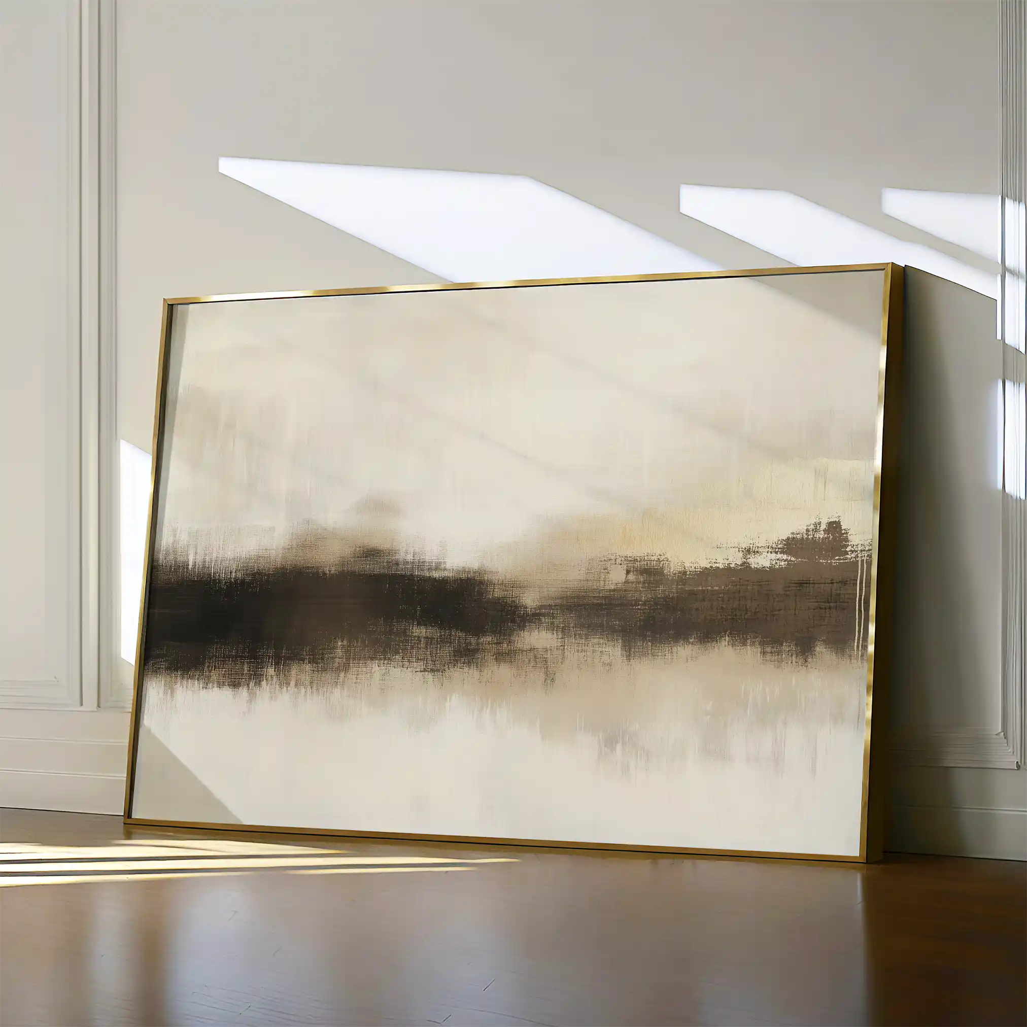 Abstract 310 Canvas Art 18" x 24" / 45 x 60 cm / Black