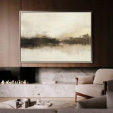 Abstract 310 Canvas Art 18" x 24" / 45 x 60 cm / Black
