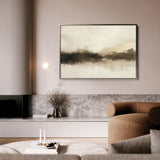Abstract 310 Canvas Art 18" x 24" / 45 x 60 cm / Black