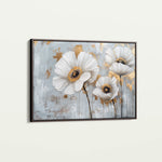 Floral 310 Canvas Art 18" x 24" / 45 x 60 cm / Black
