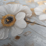 Floral 310 Canvas Art 18" x 24" / 45 x 60 cm / Black