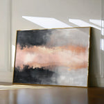 Abstract 311 Canvas Art 18" x 24" / 45 x 60 cm / Black