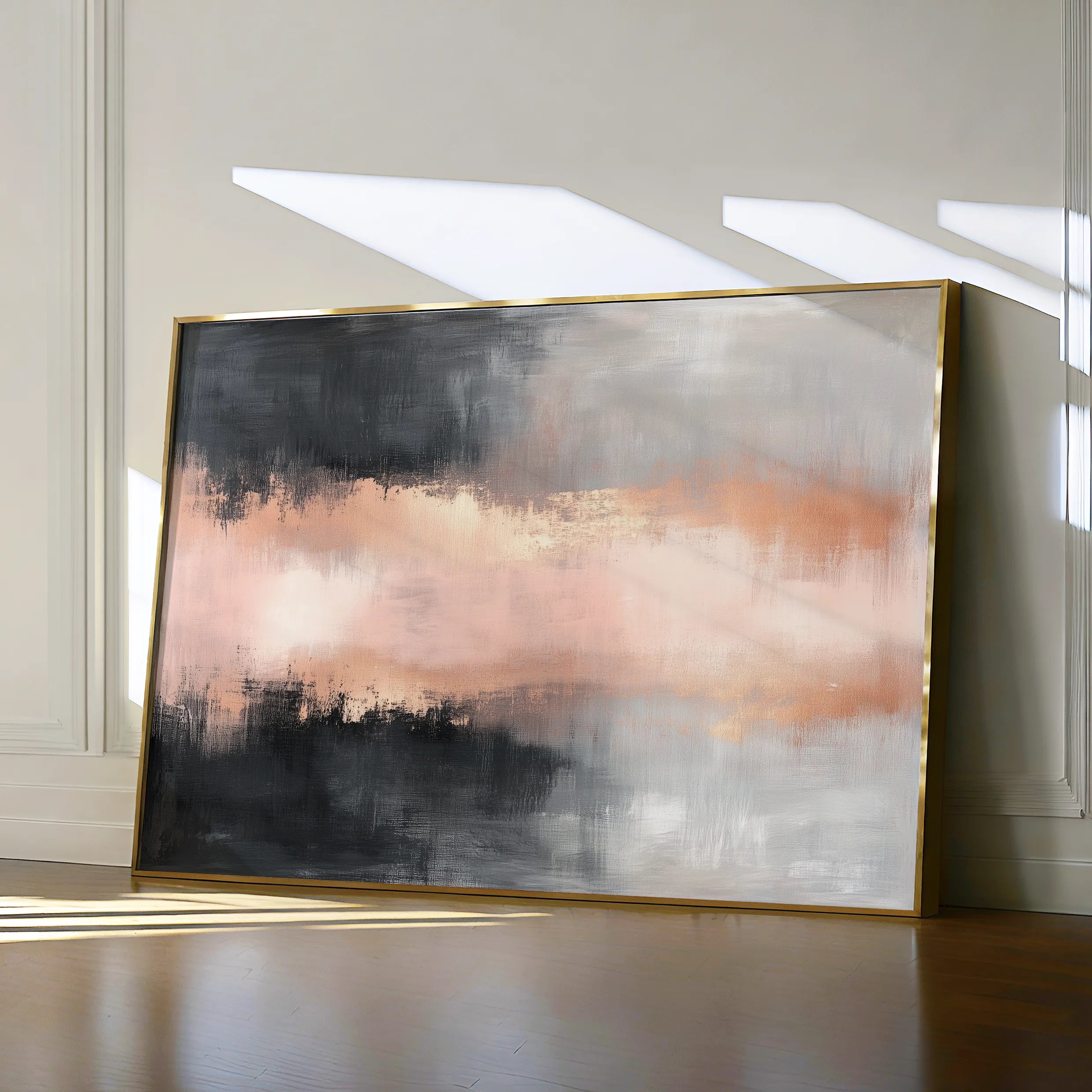 Abstract 311 Canvas Art 18" x 24" / 45 x 60 cm / Black
