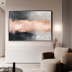 Abstract 311 Canvas Art 18" x 24" / 45 x 60 cm / Black