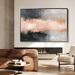 Abstract 311 Canvas Art 18" x 24" / 45 x 60 cm / Black