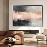 Abstract 311 Canvas Art 18" x 24" / 45 x 60 cm / Black