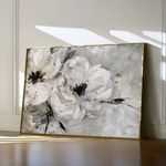 Floral 311 Canvas Art 60 x 40 cm / Black