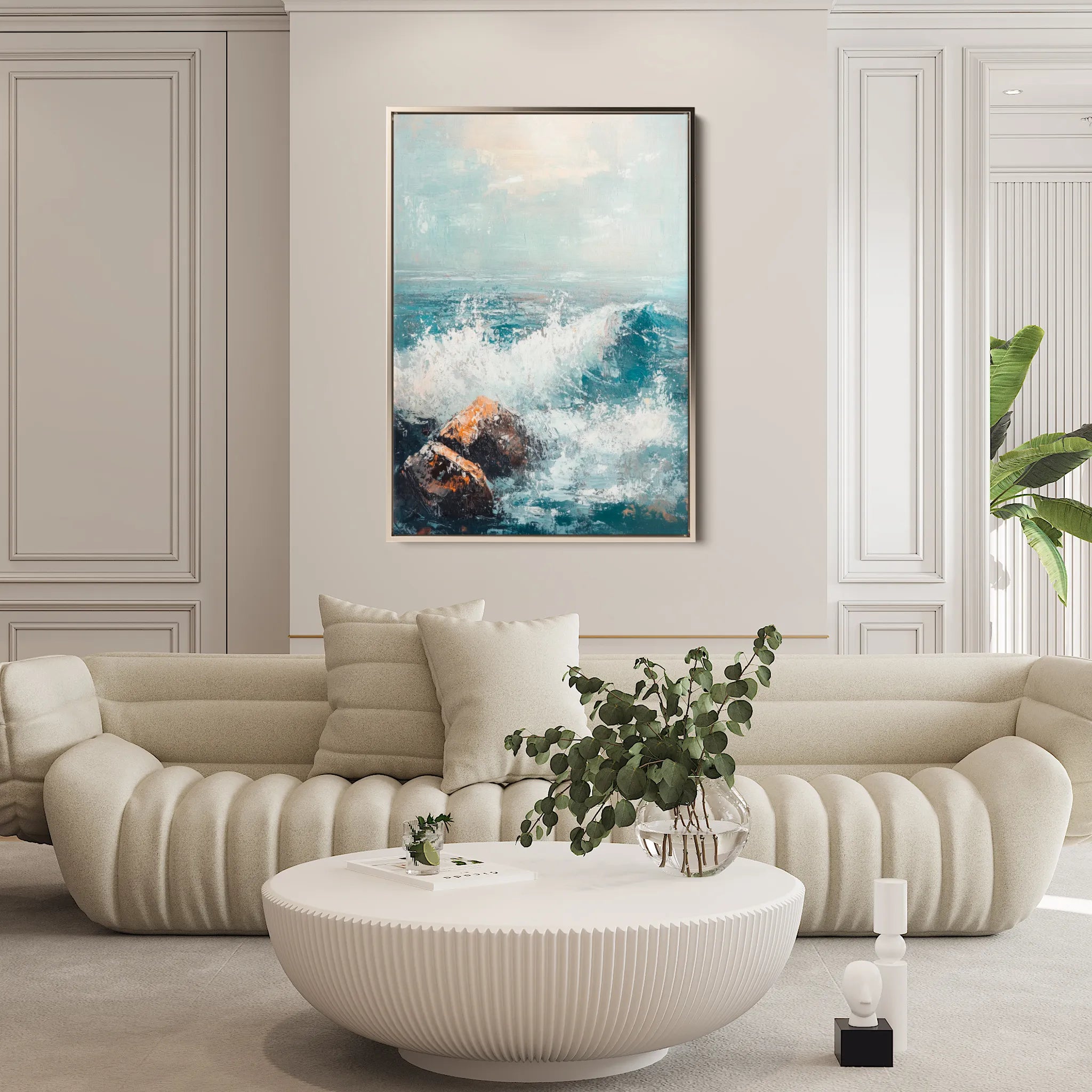 Landscape 311 Canvas Art 18" x 24" / 45 x 60 cm / Black