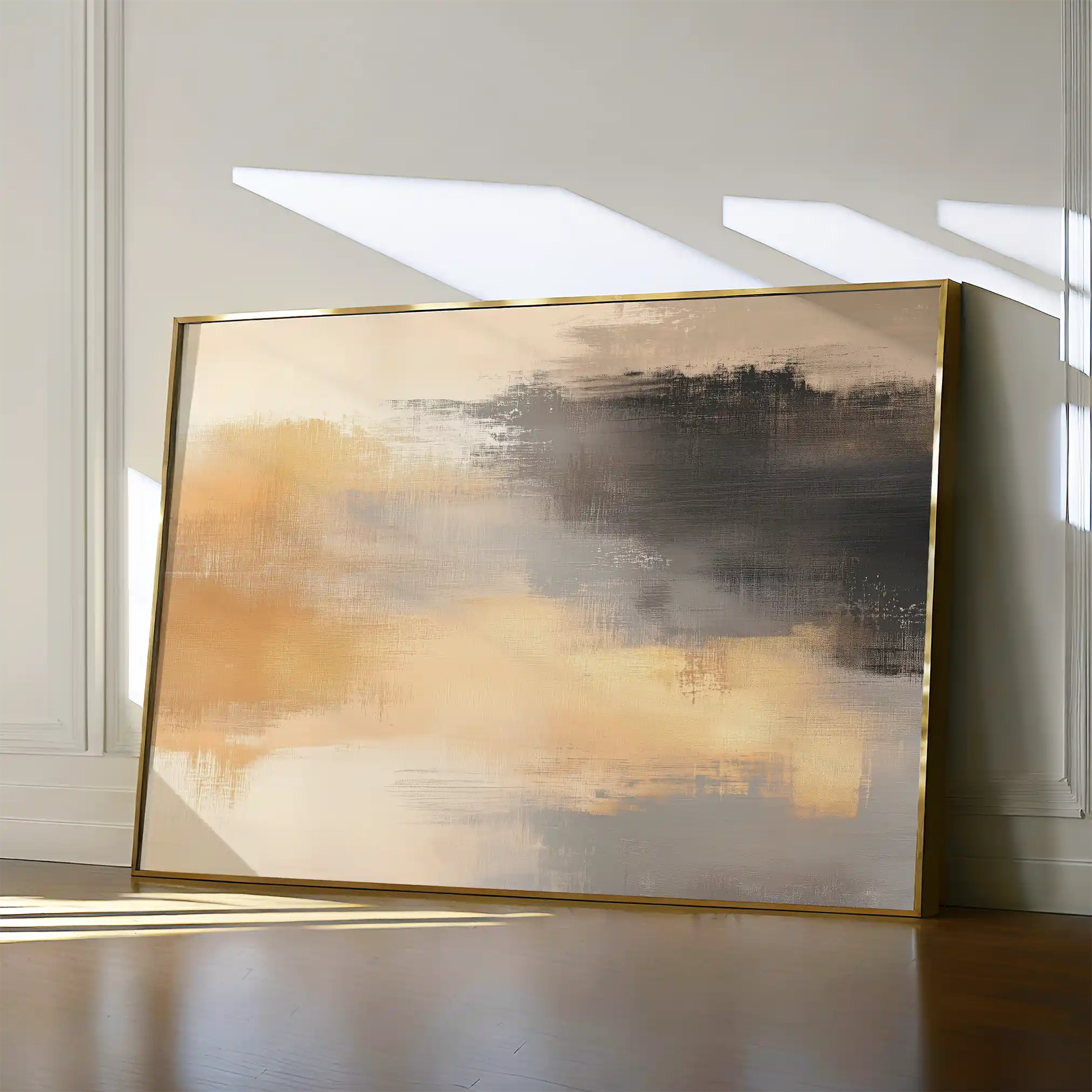 Abstract 312 Canvas Art 18" x 24" / 45 x 60 cm / Black