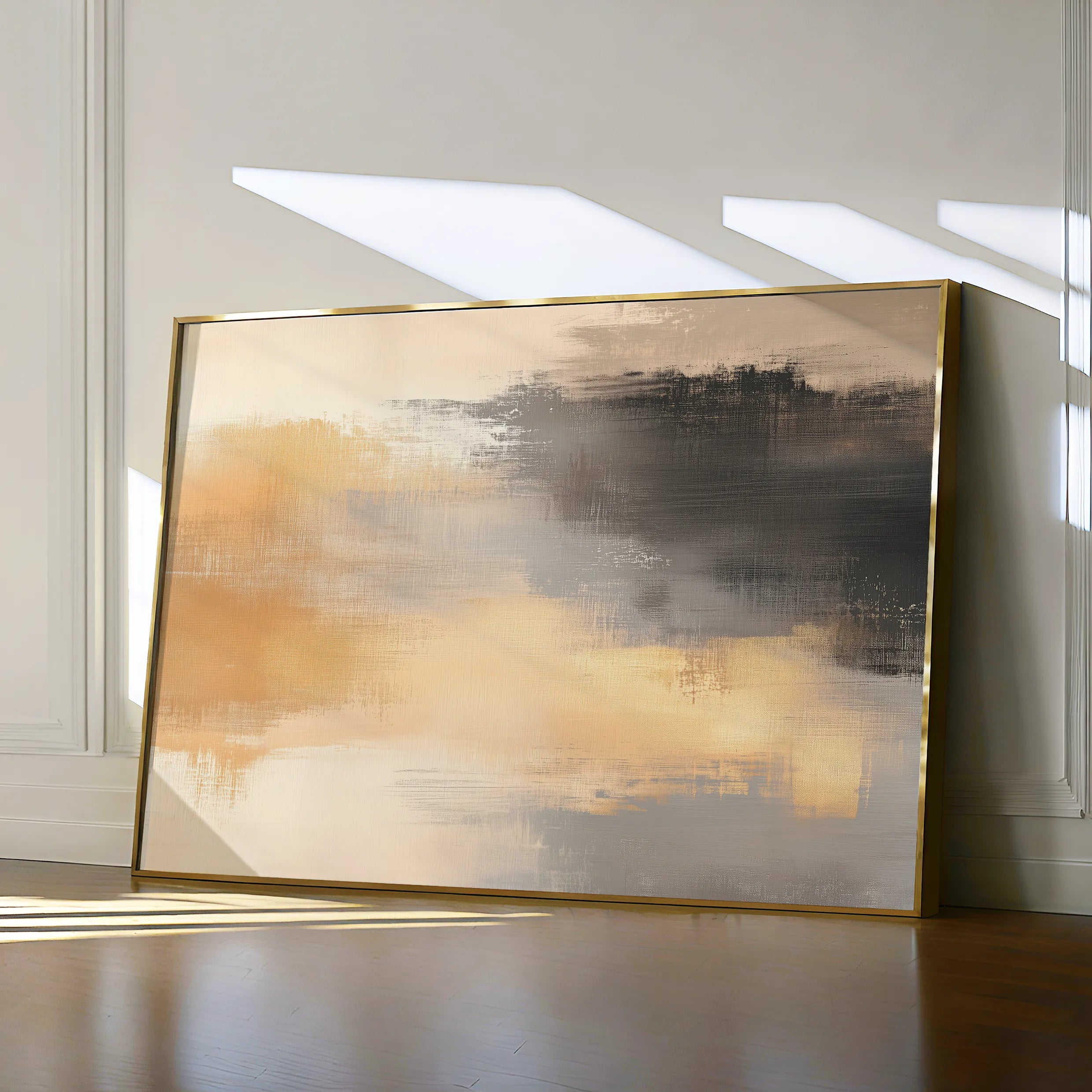 Abstract 312 Canvas Art 18" x 24" / 45 x 60 cm / Black