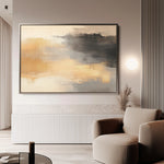 Abstract 312 Canvas Art 18" x 24" / 45 x 60 cm / Black