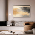 Abstract 312 Canvas Art 18" x 24" / 45 x 60 cm / Black