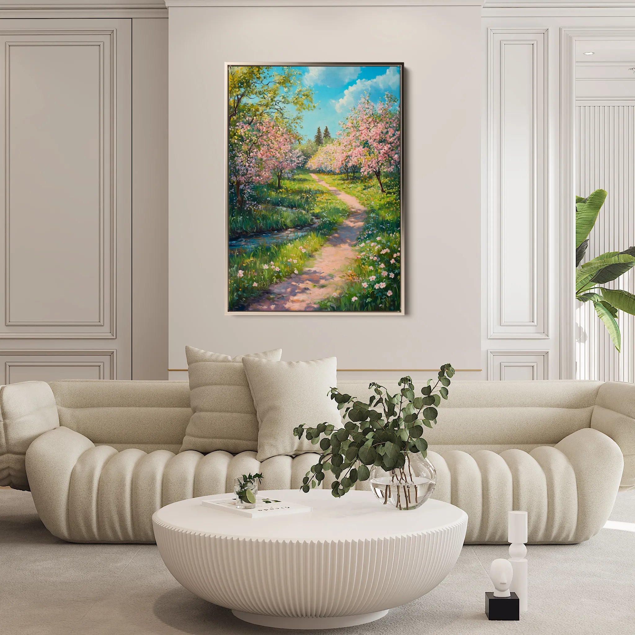 Landscape 312 Canvas Art 18" x 24" / 45 x 60 cm / Black