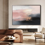Abstract 313 Canvas Art 18" x 24" / 45 x 60 cm / Black