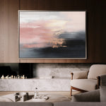 Abstract 313 Canvas Art 18" x 24" / 45 x 60 cm / Black