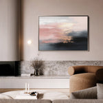Abstract 313 Canvas Art 18" x 24" / 45 x 60 cm / Black